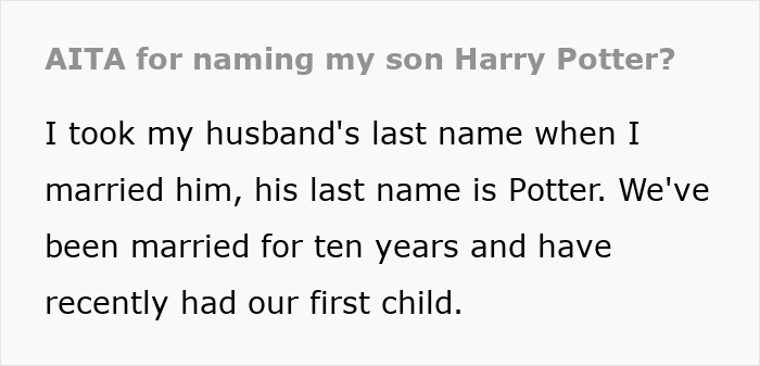 Mom Sees ‘Harry Potter’ As The Perfect Name For Son, Others See A Lifetime Of Bullying And Jokes