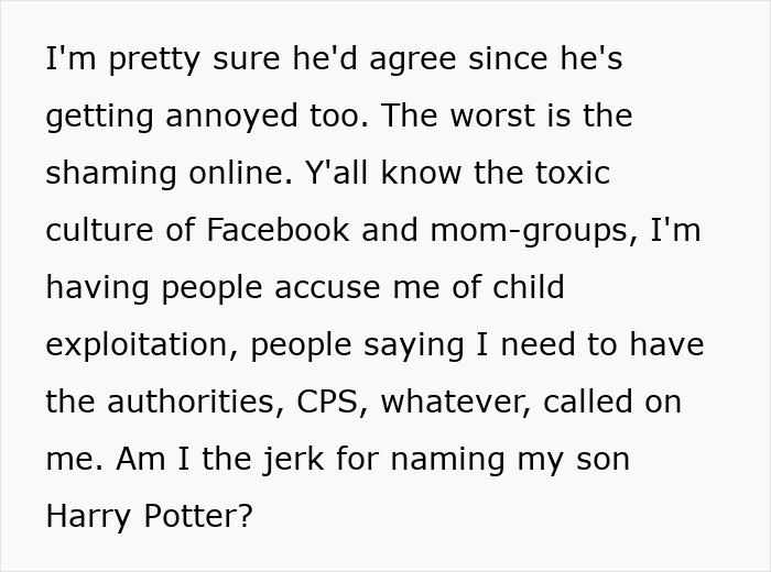 Mom Sees ‘Harry Potter’ As The Perfect Name For Son, Others See A Lifetime Of Bullying And Jokes