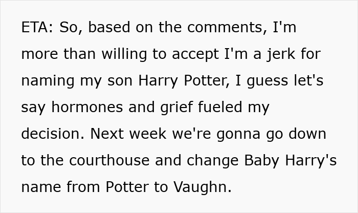 Mom Sees ‘Harry Potter’ As The Perfect Name For Son, Others See A Lifetime Of Bullying And Jokes