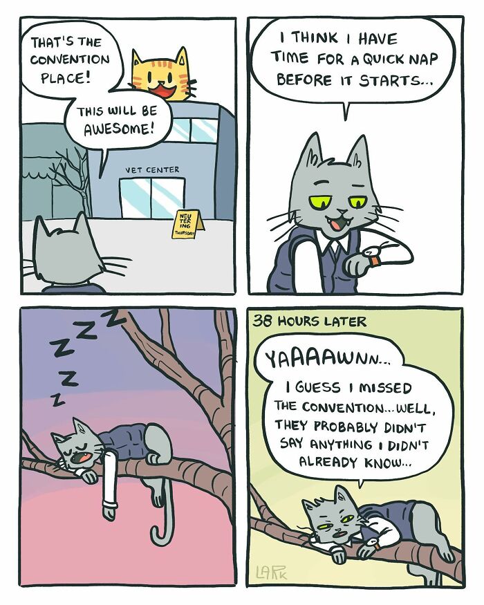 More Meetings, More Deadlines, More Cat Boss Energy: 60 New Comics By Artist Lark