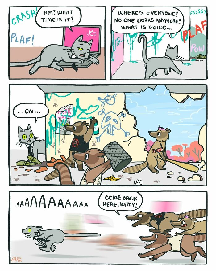 More Meetings, More Deadlines, More Cat Boss Energy: 60 New Comics By Artist Lark