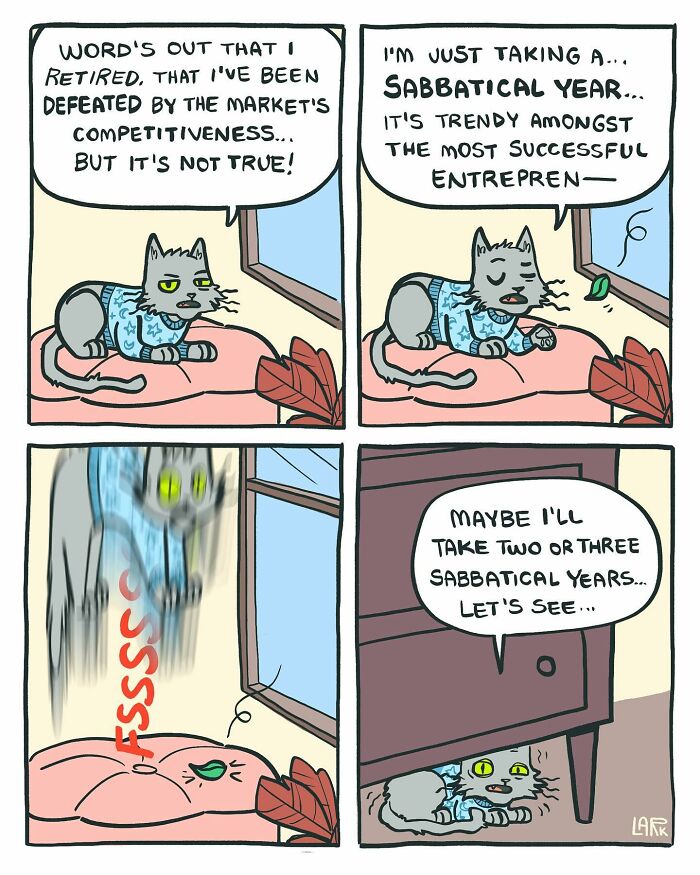 More Meetings, More Deadlines, More Cat Boss Energy: 60 New Comics By Artist Lark