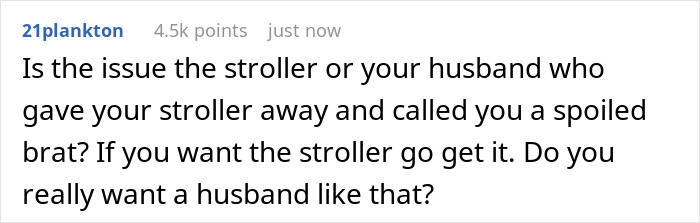 Mom-To-Be Shocked To Find Nursery Empty, Learns Hubs Gifted Her Stroller To Sister Without Discussion Mom-To-Be Shocked To Find Nursery Empty, Learns Hubs Gifted Her Stroller To Sister Without Discussion