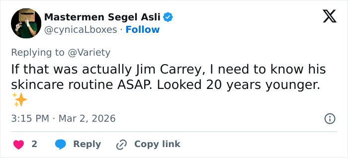 C&eacute;sar Awards Breaks Silence On Jim Carrey Conspiracy Theory As Drag Queen Claims He Posed As Him