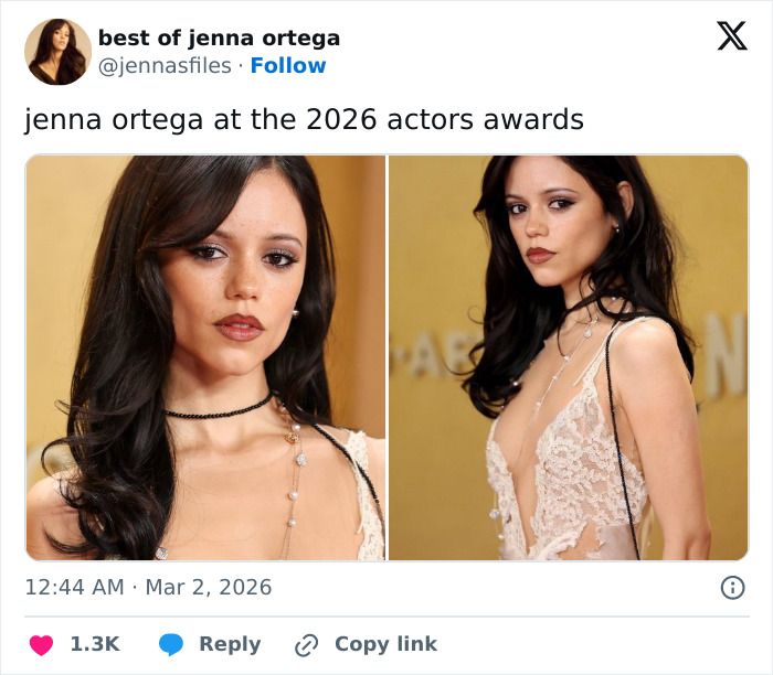 “Breaks My Heart A Little”: Jenna Ortega&rsquo;s Unrecognizable Look At The 2026 Actor Awards Stuns Fans