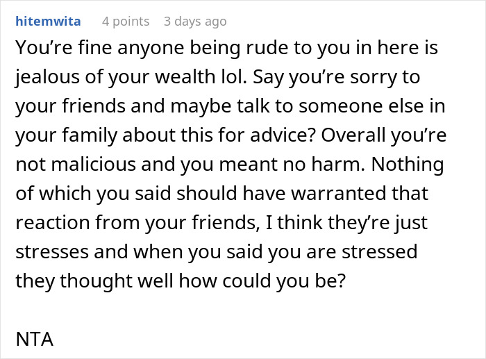 “Check My Privilege”: Woman Who Grew Up Wealthy Fails To Read The Room, Loses Friends In The Process “Check My Privilege”: Woman Who Grew Up Wealthy Fails To Read The Room, Loses Friends In The Process
