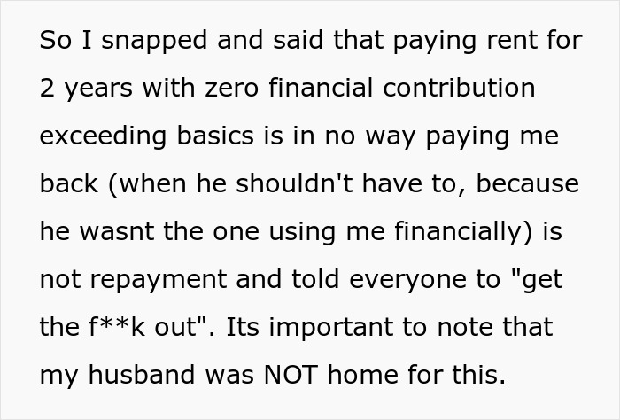 Woman Kicks Husband’s Entitled Family Out After They Call Her Out For Not Having A Job