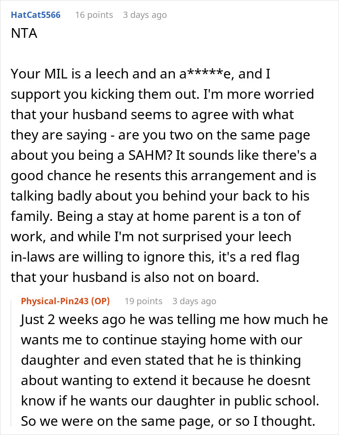 Woman Kicks Husband’s Entitled Family Out After They Call Her Out For Not Having A Job