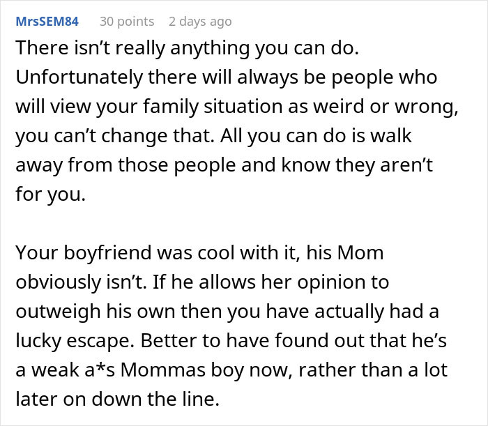 Guy&rsquo;s Mom Finds Out Woman Grew Up In A Polyamorous Family, Notices Boyfriend Pulling Away
