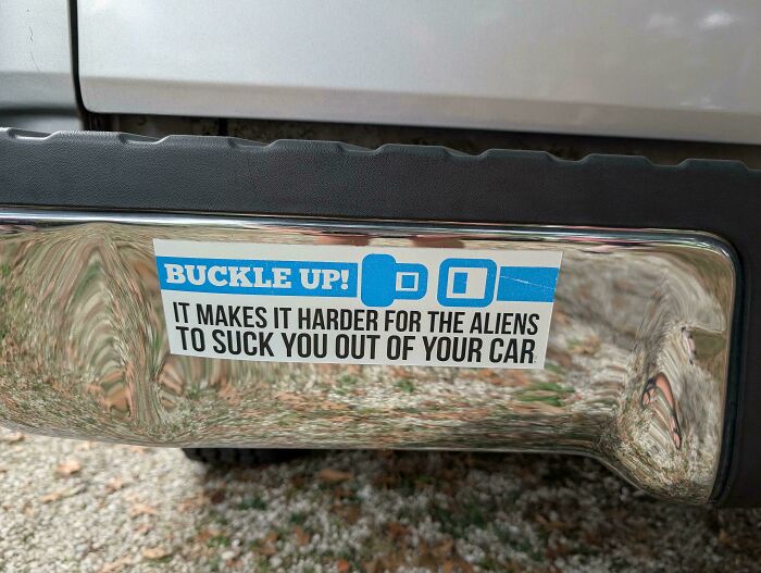 55 Times People Spotted The Most Hilarious And Unhinged Bumper Stickers Ever (New Pics)