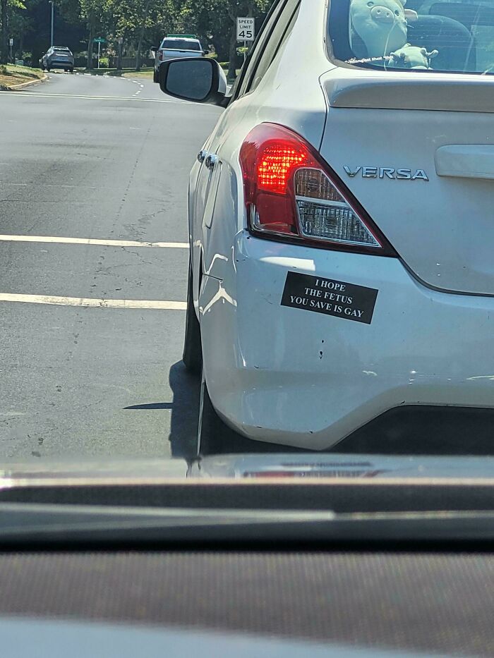 55 Times People Spotted The Most Hilarious And Unhinged Bumper Stickers Ever (New Pics)