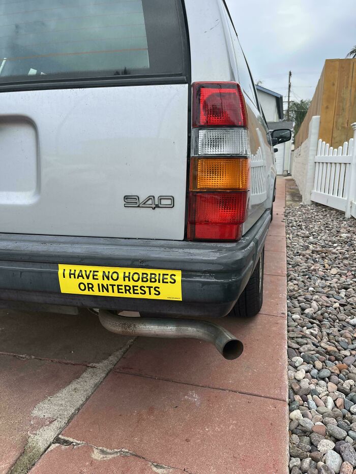 55 Times People Spotted The Most Hilarious And Unhinged Bumper Stickers Ever (New Pics)