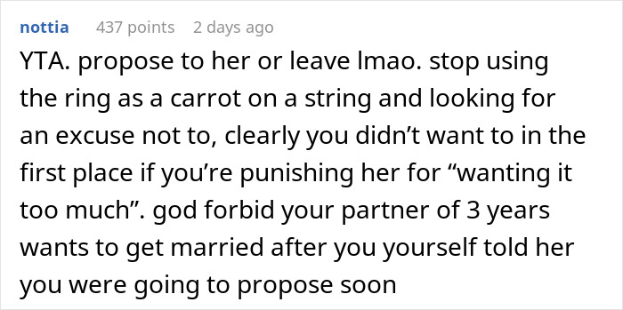 “A Way To Control Her”: Guy Refuses To Propose To His Girlfriend After He Said He Would, Explains Why “A Way To Control Her”: Guy Refuses To Propose To His Girlfriend After He Said He Would, Explains Why