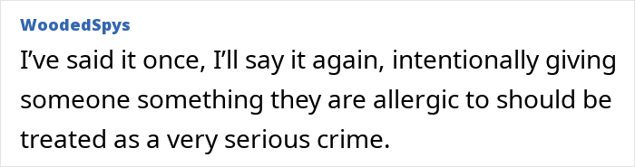 MIL Puts Anaphylaxis On Wedding Menu, Adds Nuts To A “Special Dish” Despite Bride’s Severe Allergy MIL Puts Anaphylaxis On Wedding Menu, Adds Nuts To A “Special Dish” Despite Bride’s Severe Allergy