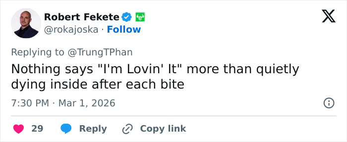 20 Most Hilarious Reactions After Video Of McDonald’s CEO Tasting Burger Went Viral In Worst Way 20 Most Hilarious Reactions After Video Of McDonald’s CEO Tasting Burger Went Viral In Worst Way