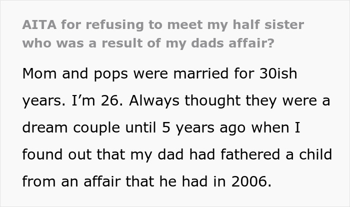 Dad Destroys 30-Year Marriage With Secret Child, Later Demands Son Play Happy Family With Them Dad Destroys 30-Year Marriage With Secret Child, Later Demands Son Play Happy Family With Them