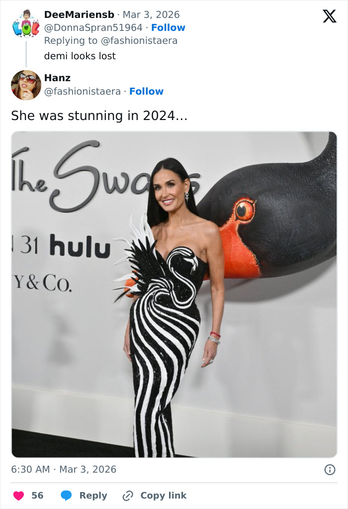 Comparison Of Demi Moore, 63, And Monica Bellucci, 61, Viral After Stars’ Latest Looks Spark Buzz Comparison Of Demi Moore, 63, And Monica Bellucci, 61, Viral After Stars’ Latest Looks Spark Buzz