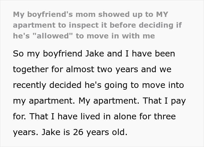 26 YO Man’s Mom Plays Dorm Inspector, Checks Out BF’s Diggs Before He’s “Allowed” To Move In 26 YO Man’s Mom Plays Dorm Inspector, Checks Out BF’s Diggs Before He’s “Allowed” To Move In