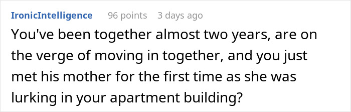 26 YO Man’s Mom Plays Dorm Inspector, Checks Out BF’s Diggs Before He’s “Allowed” To Move In 26 YO Man’s Mom Plays Dorm Inspector, Checks Out BF’s Diggs Before He’s “Allowed” To Move In