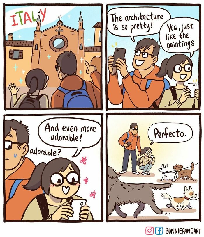 50 Clever Comics By Bonnie Pang That Perfectly Capture Modern Relationships