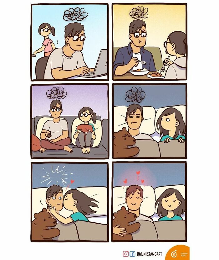 50 Clever Comics By Bonnie Pang That Perfectly Capture Modern Relationships
