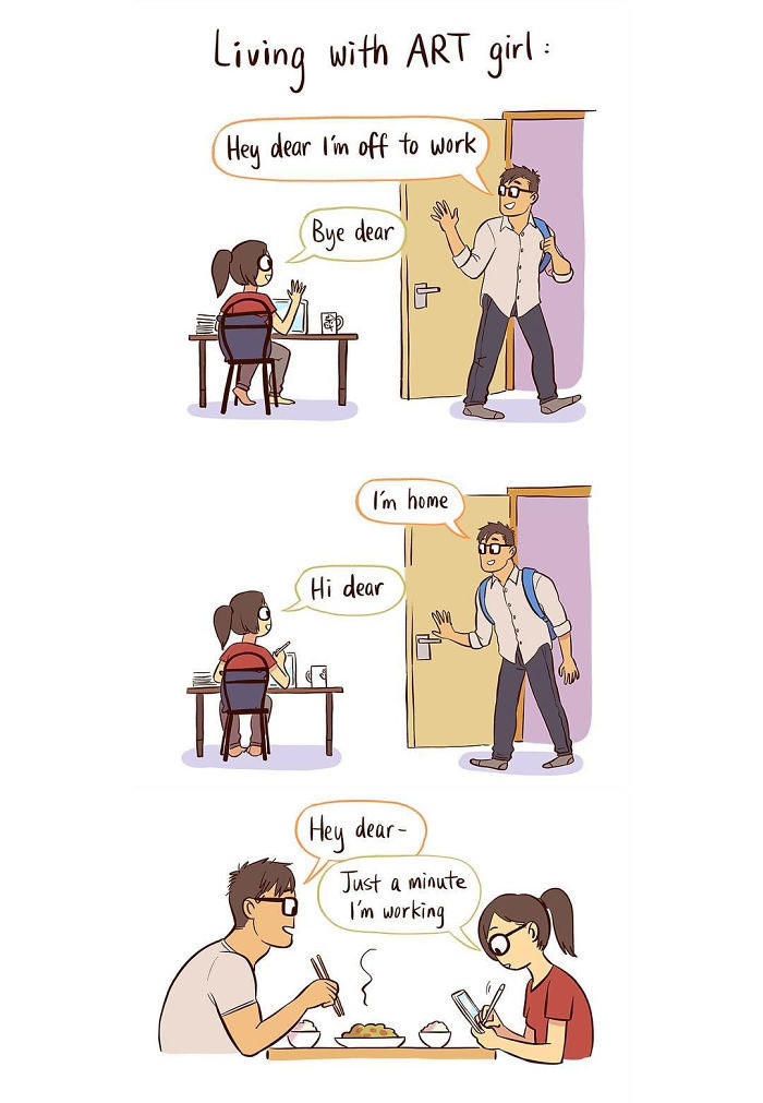 50 Clever Comics By Bonnie Pang That Perfectly Capture Modern Relationships