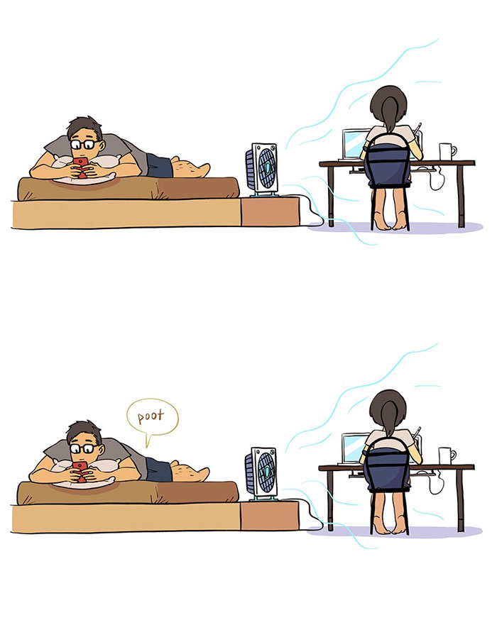 50 Clever Comics By Bonnie Pang That Perfectly Capture Modern Relationships