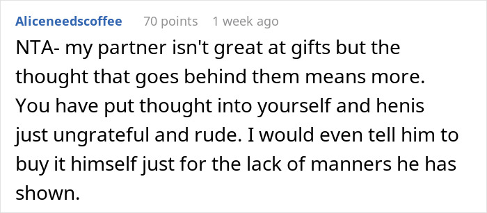 Man Always Finds Something Wrong With Wife’s Gifts, Is Upset She Doesn’t Want To Gift Him Anything Anymore Man Always Finds Something Wrong With Wife’s Gifts, Is Upset She Doesn’t Want To Gift Him Anything Anymore