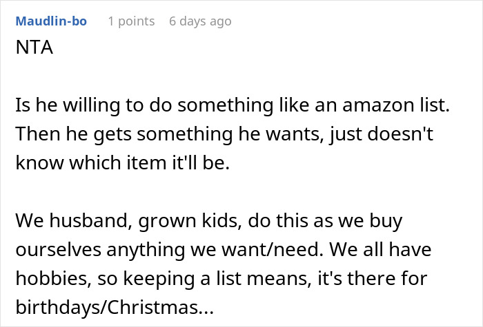 Man Always Finds Something Wrong With Wife’s Gifts, Is Upset She Doesn’t Want To Gift Him Anything Anymore Man Always Finds Something Wrong With Wife’s Gifts, Is Upset She Doesn’t Want To Gift Him Anything Anymore