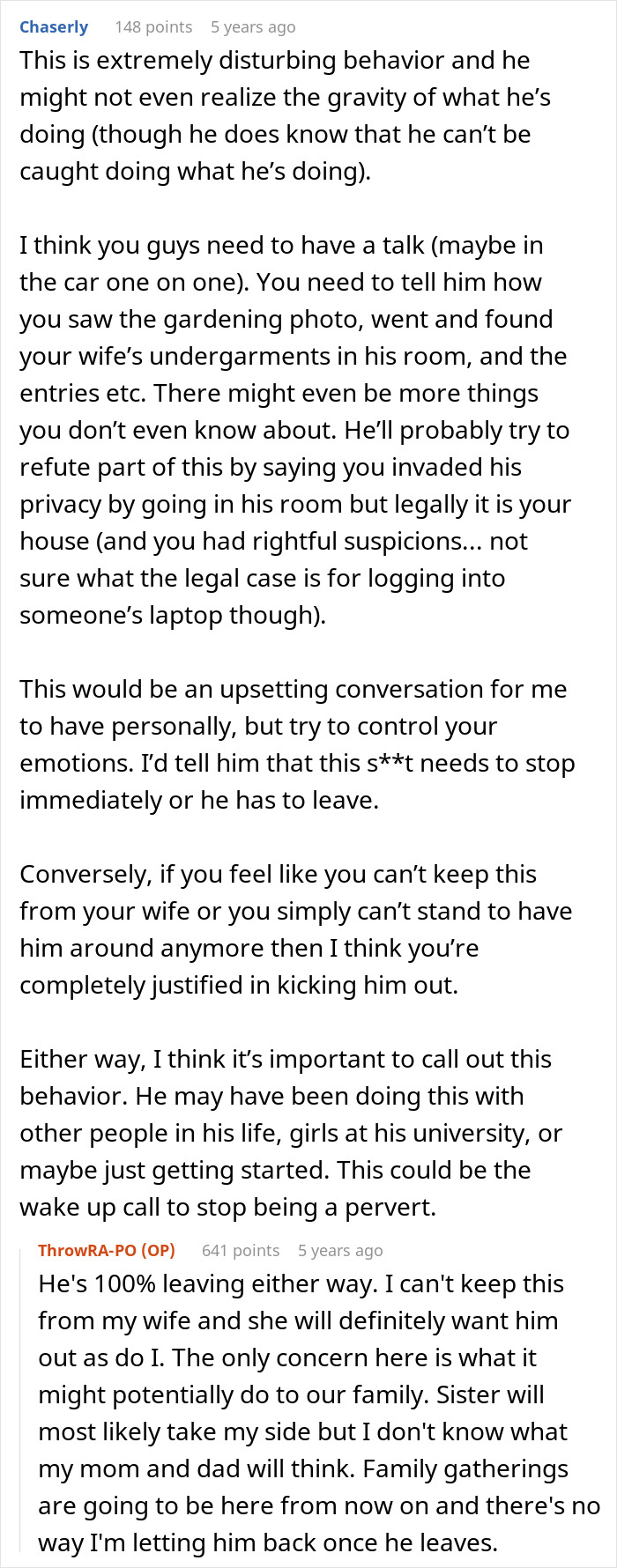 Husband Finds Out Teen Brother Is Stalking And Perving On His Wife: “I Was Too Shell Shocked To Say Anything”