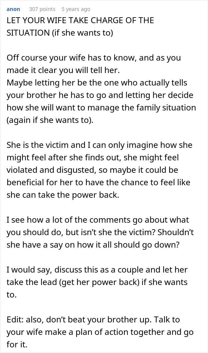 Husband Finds Out Teen Brother Is Stalking And Perving On His Wife: “I Was Too Shell Shocked To Say Anything”