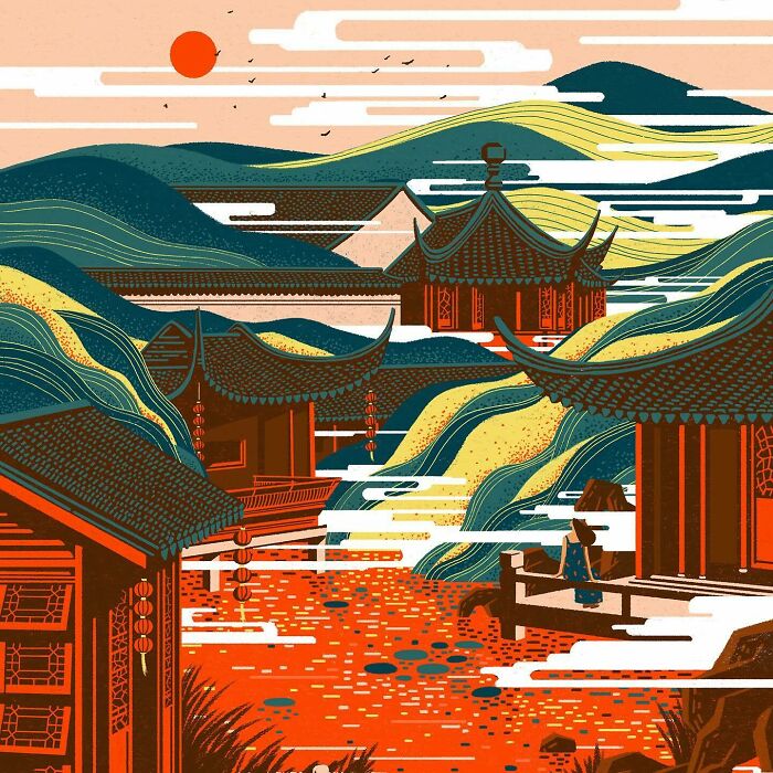 40 Vibrant And Immersive Visual Worlds By London-Based Illustrator Yukai Du
