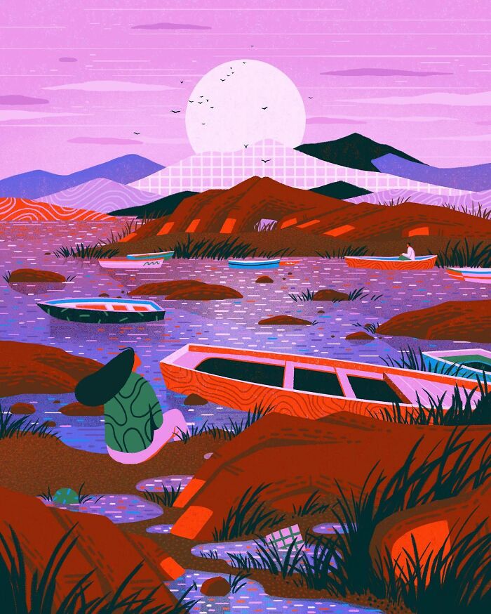 40 Vibrant And Immersive Visual Worlds By London-Based Illustrator Yukai Du