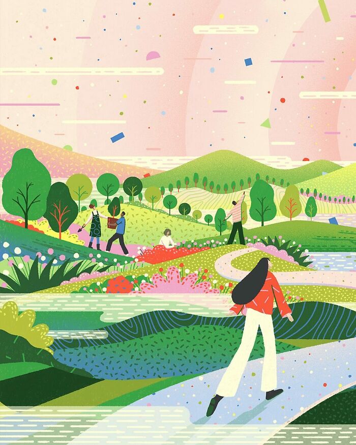 40 Vibrant And Immersive Visual Worlds By London-Based Illustrator Yukai Du