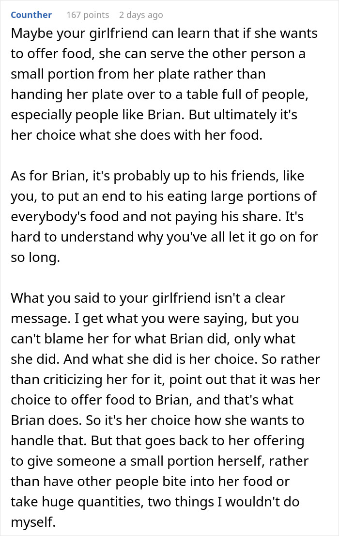 Guy Blasted Online For Confronting Girlfriend Over Food Sharing And Not The Friend Who Ate It