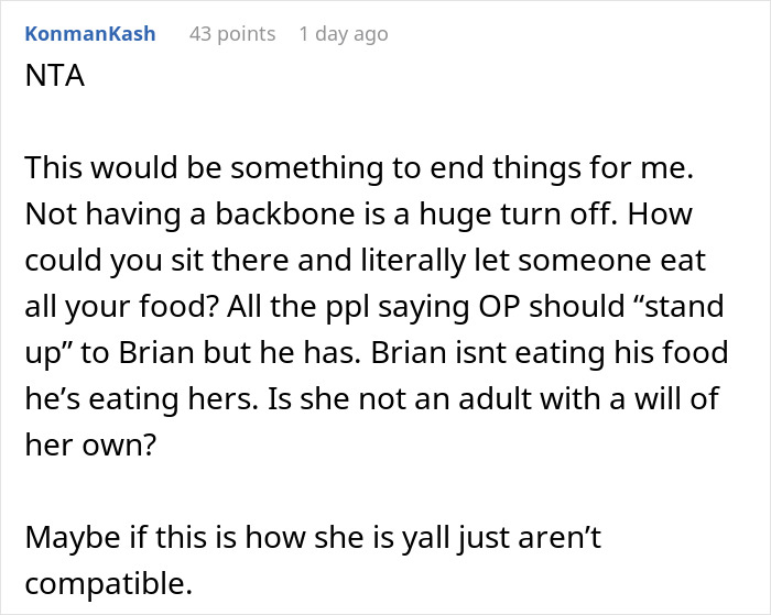 Guy Blasted Online For Confronting Girlfriend Over Food Sharing And Not The Friend Who Ate It