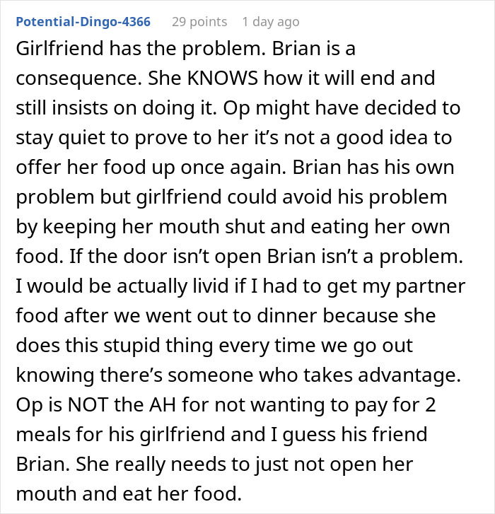 Guy Blasted Online For Confronting Girlfriend Over Food Sharing And Not The Friend Who Ate It