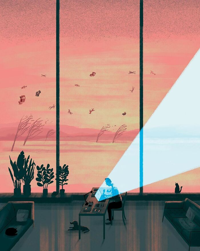 40 Bold Illustrations That Turn Ideas Into Clever Visual Metaphors By Paul Blow