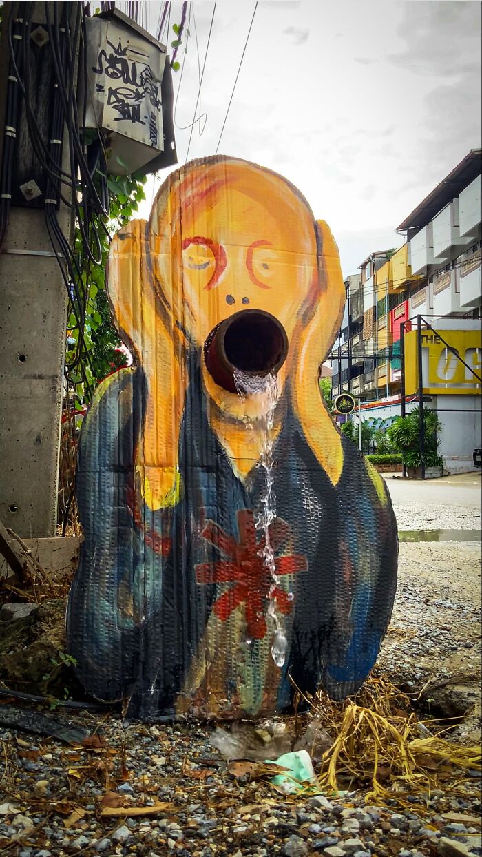 LuckyLeg&rsquo;s Thai Street Art Blends Dark Humor With Human Rights Themes (34 Pics)