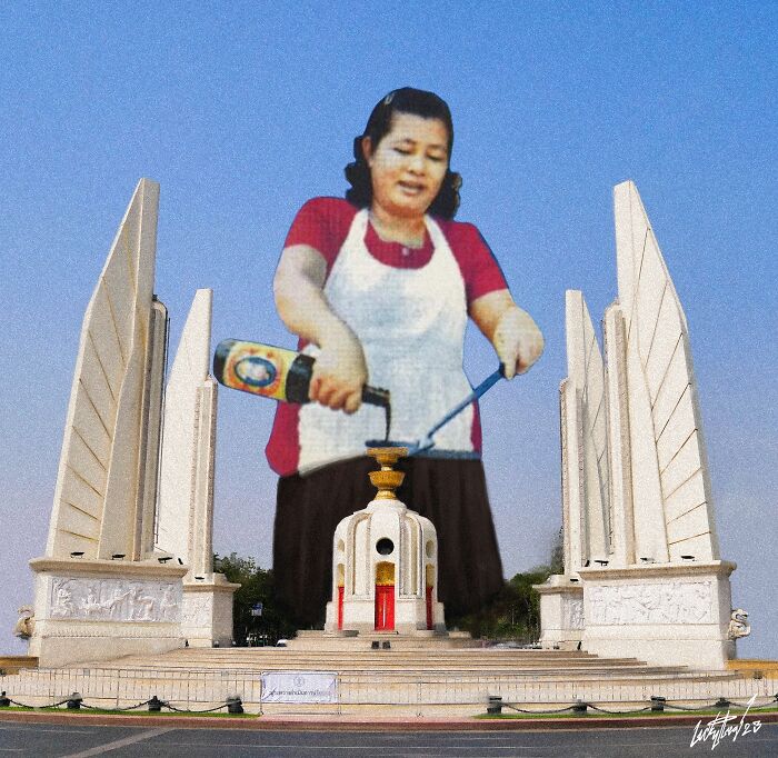 LuckyLeg&rsquo;s Thai Street Art Blends Dark Humor With Human Rights Themes (34 Pics)