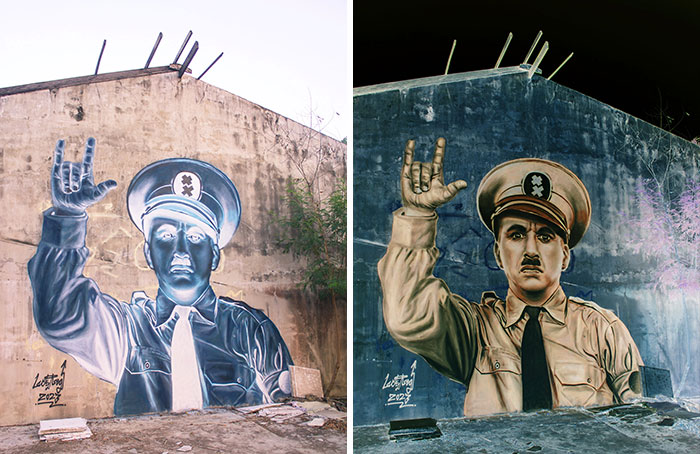 LuckyLeg&rsquo;s Thai Street Art Blends Dark Humor With Human Rights Themes (34 Pics)