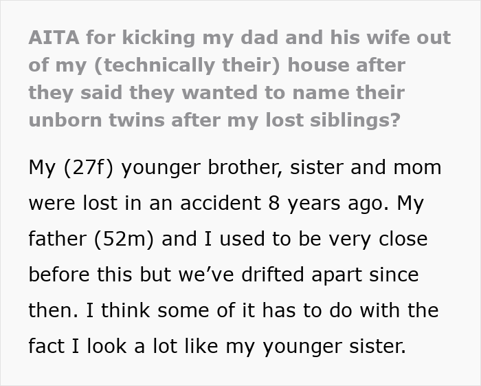 27YO Blindsided As Dad Reuses Late Siblings&rsquo; Names For New Babies, Tells Him To Leave Her House