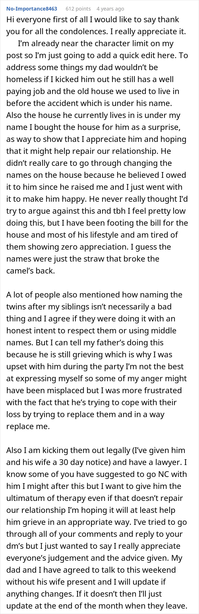 27YO Blindsided As Dad Reuses Late Siblings&rsquo; Names For New Babies, Tells Him To Leave Her House