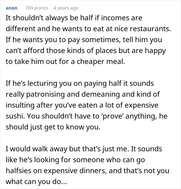 33YO Calls Struggling 22YO Date A “Gold Digger,” Forces Her To Pay For Dinner To Prove She’s Not 33YO Calls Struggling 22YO Date A “Gold Digger,” Forces Her To Pay For Dinner To Prove She’s Not