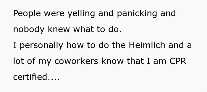 Rude Coworker Chokes On Peanut Dessert, Guy With Severe Allergy Takes Heat For Not Helping Her Rude Coworker Chokes On Peanut Dessert, Guy With Severe Allergy Takes Heat For Not Helping Her