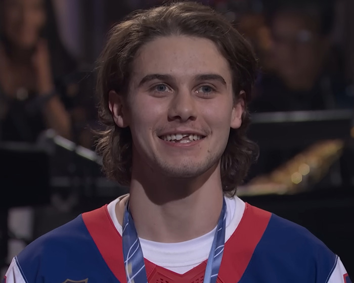 Olympic Hero Jack Hughes’ Awkward Interaction With Crowd Goes Viral