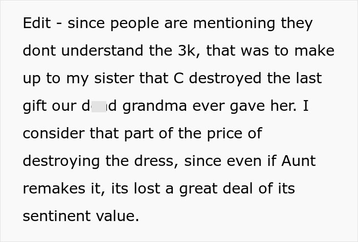 Teen Claims Her Dad &ldquo;Ruined Her Future&rdquo; After Making Her Pay For The Wedding Dress She Destroyed