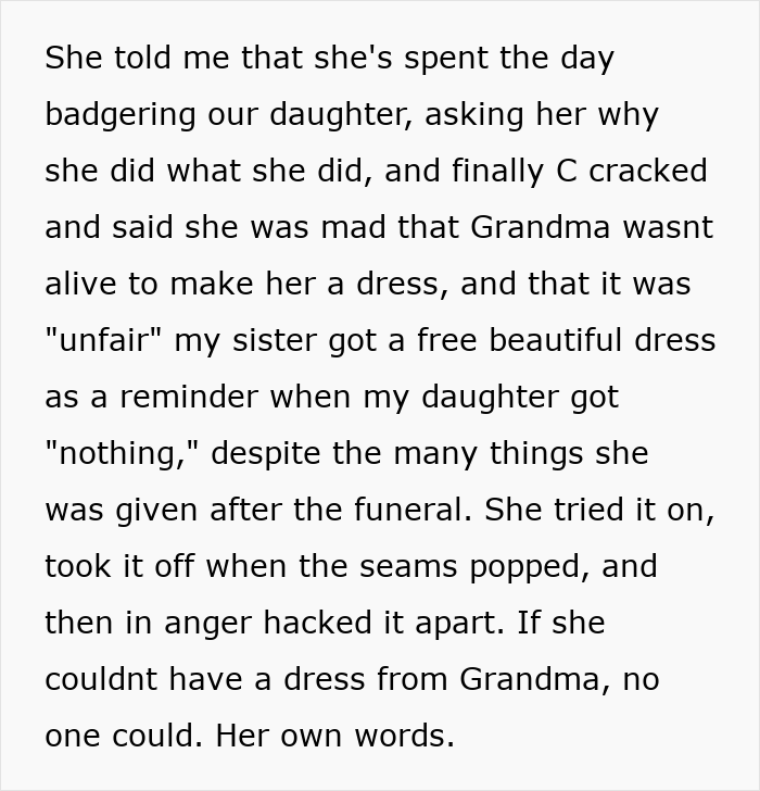 Teen Claims Her Dad &ldquo;Ruined Her Future&rdquo; After Making Her Pay For The Wedding Dress She Destroyed