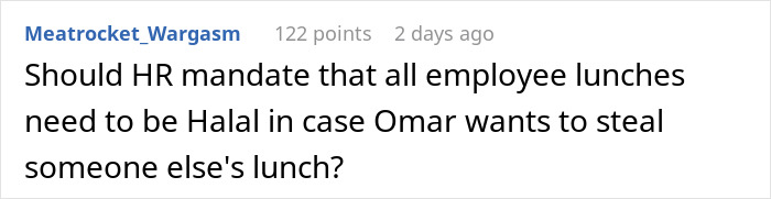 Food Thief With A Severe Allergy Steals Muslim Coworker&rsquo;s Lunch, Somehow She&rsquo;s The One Facing Backlash