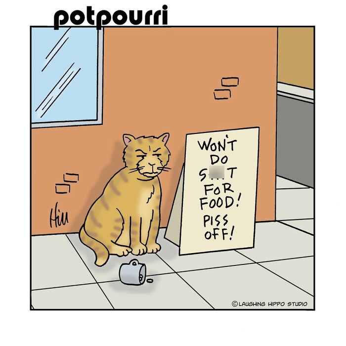 30 Hilarious Comics From Laughing Hippo Studio That Explain What Your Cat Is Really Thinking